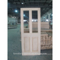 Interior living room 4 panel white oak wooden door mordern